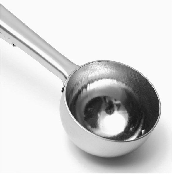 Stainless Steel Coffee Scoop with Bag Clip